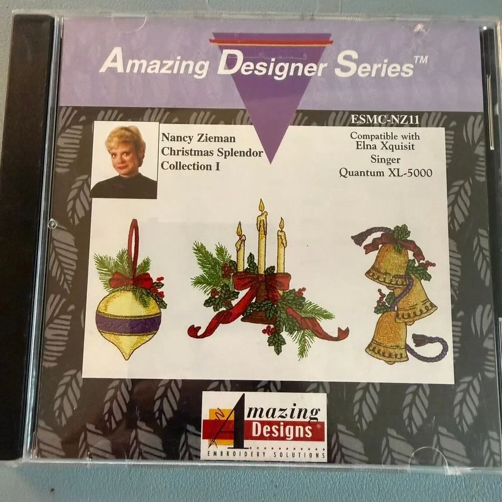Vintage Amazing Designs Nancy Zieman Christmas Splendor Collection I ESMC-NZ11